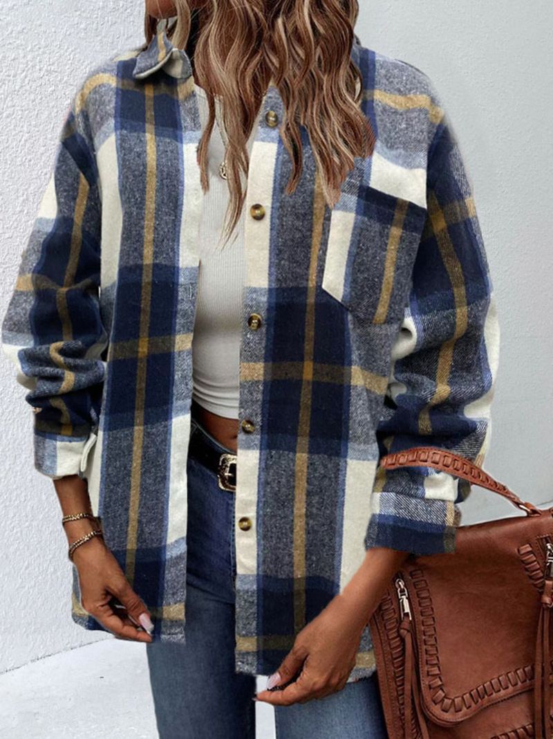 Dames wollen geruit vestjasje_voghion.com