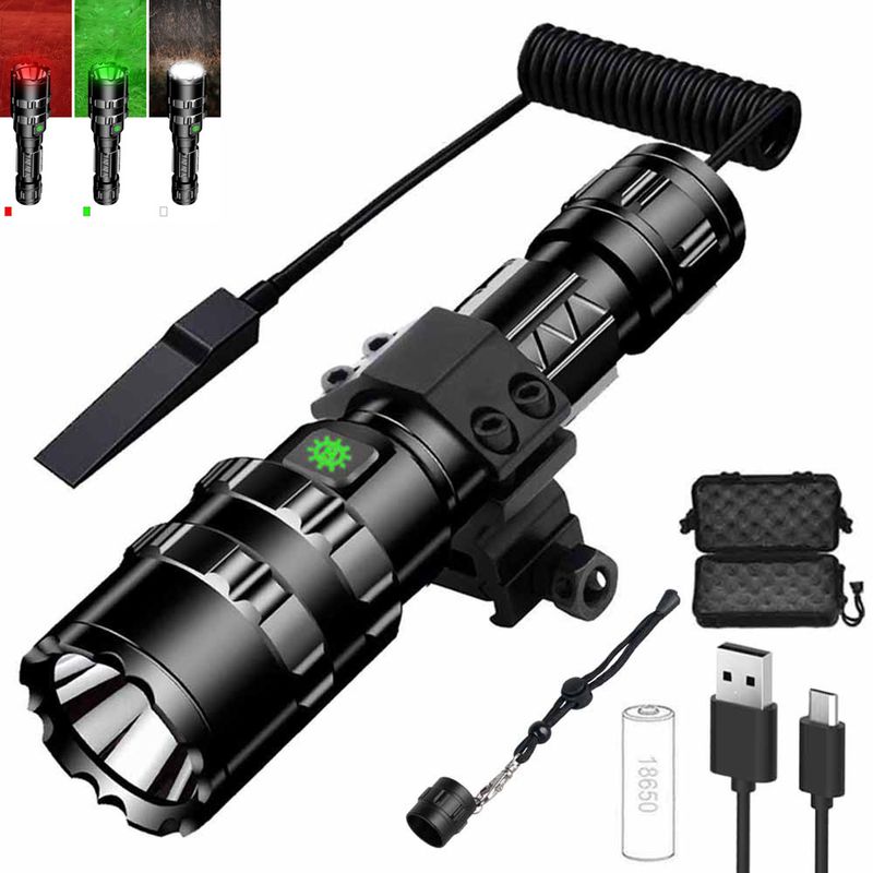 L2 USB-wiederaufladbare Taschenlampe – 1000 Lumen Mini-LED-Taschenlampe mit großer Reichweite, wasserdichtes und kompaktes Design für Outdoor, Nachtfahrten, Camping_voghion.com