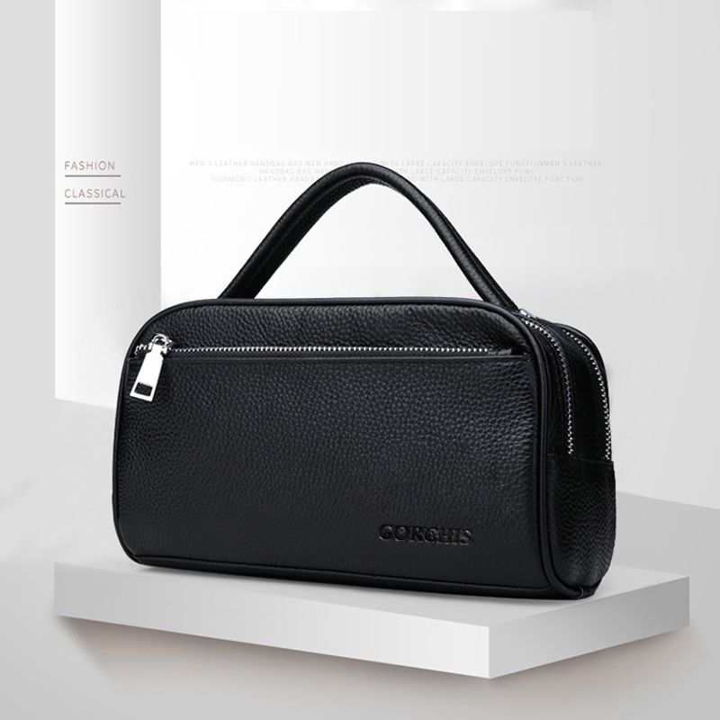 Herrentaschen Herrenhandtasche Rindsledertasche Echtes Leder Casual Business Clutch Große Kapazität Brieftasche 2023 Neuer Stil Mode Persönlichkeit Trend_voghion.com