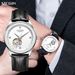 MEGIR Mode Lederband Armbanduhr Für Männer Große Zifferblatt Saphir Automatische Mechanische Uhr Uhr Relogio Masculino 62059_voghion.com