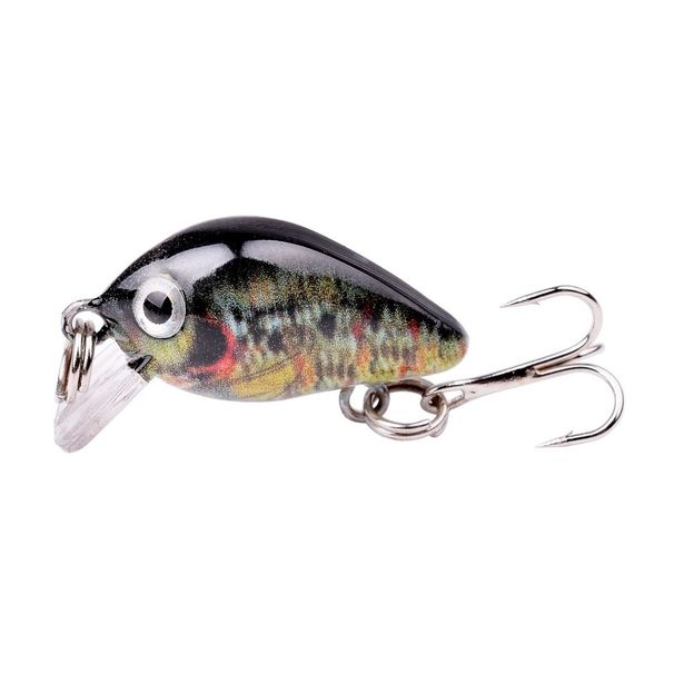 Minnow Micro Rock Fat Lure 3D Printed Small Fish Bait 1.8g_voghion.com