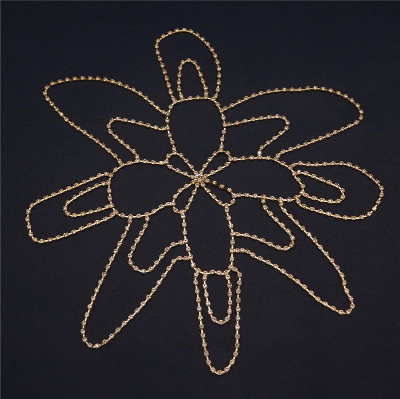Fashionable headwear with exaggerated multi-layer tassel chain, luxurious water diamond cape hair chain temperament_voghion.com
