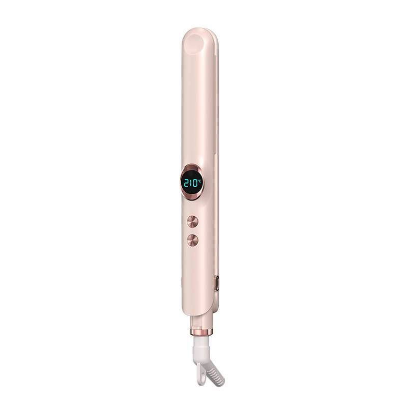 Ionic Hair Straightener & Curling Iron - 2-In-1 Styling Tool With Ceramic Plates & Frizz Control (Adjustable Temperature Fast Heating Damage-Free)​_voghion.com