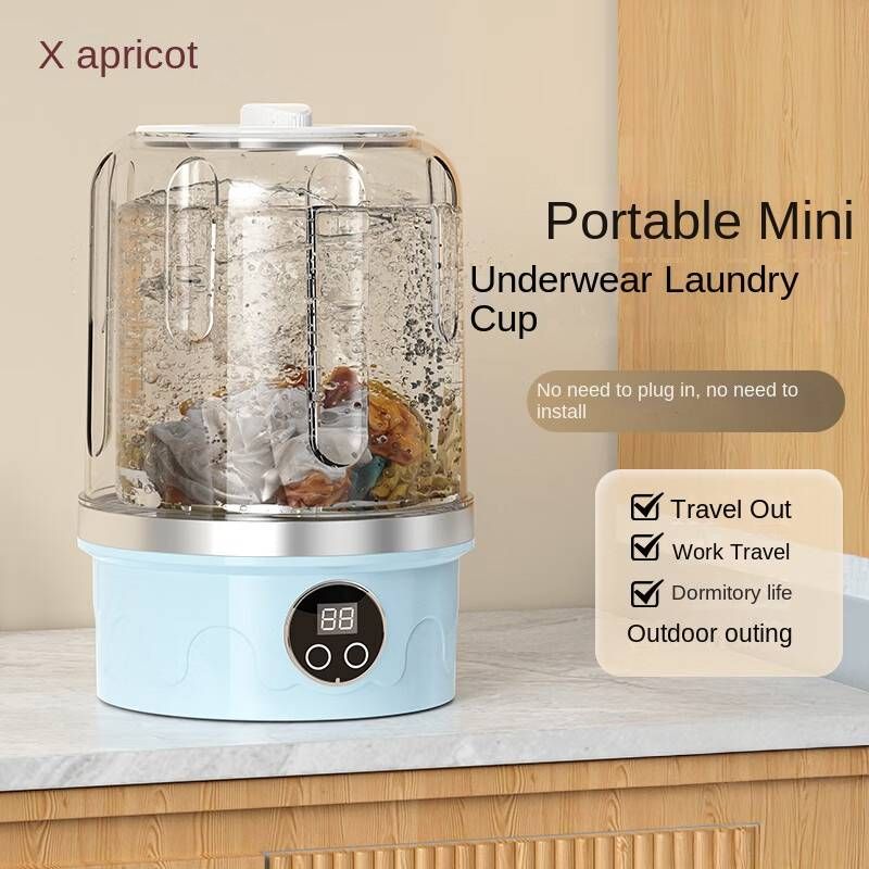 Huaxing Underwear Washing Machine Mini Charging Mobile Portable Convenient 3600mAh 1.5L Capacity MLC01_voghion.com