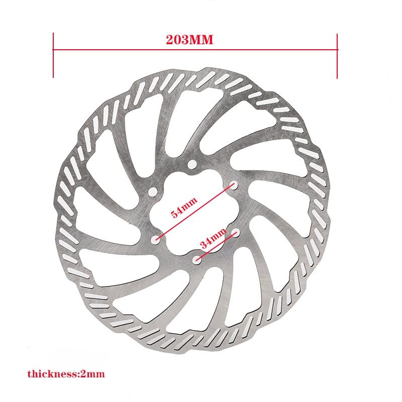 Upgraded Thickened Front & Rear Brake Discs - High-Performance Braking System For Motorcycles & Scooters - Durable & Heat-Resistant​_voghion.com