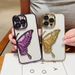 Electroplated Butterfly Transparent Soft Phone Case For IPhone 15 14 13 12 11 Pro Max Camera Protection Shockproof Cover_voghion.com