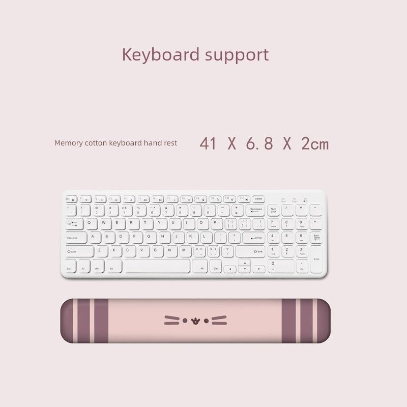 Qualità imbattibile, originale, oversize, simpatico gatto, braccialetto spesso, tastiera del computer, regalo per ragazze, ufficio, cuscinetto in gel di silice per polso_voghion.com
