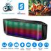 LED Wireless Speaker Dynamic Multicolor Hands-free FM Radio USB MMC Reading Aux In For Party Camping Travel_voghion.com