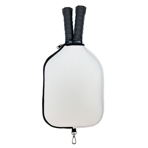 Diving Fabric Waterproof Pickleball Bag Anti-drop Zipper Cover 2-Pack Table Tennis Racket Protective Case_voghion.com