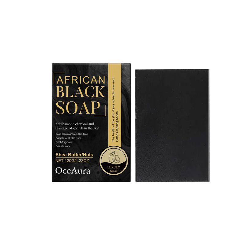 OceAura Charcoal Avocado Soap Gentle Cleansing Pores Oil Moisturizing Nourishing_voghion.com