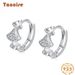 Tancise Silver Zircon Boucles d'oreilles Boucles d'oreilles pendantes pour femmes Cadeaux de fête de mariage_voghion.com