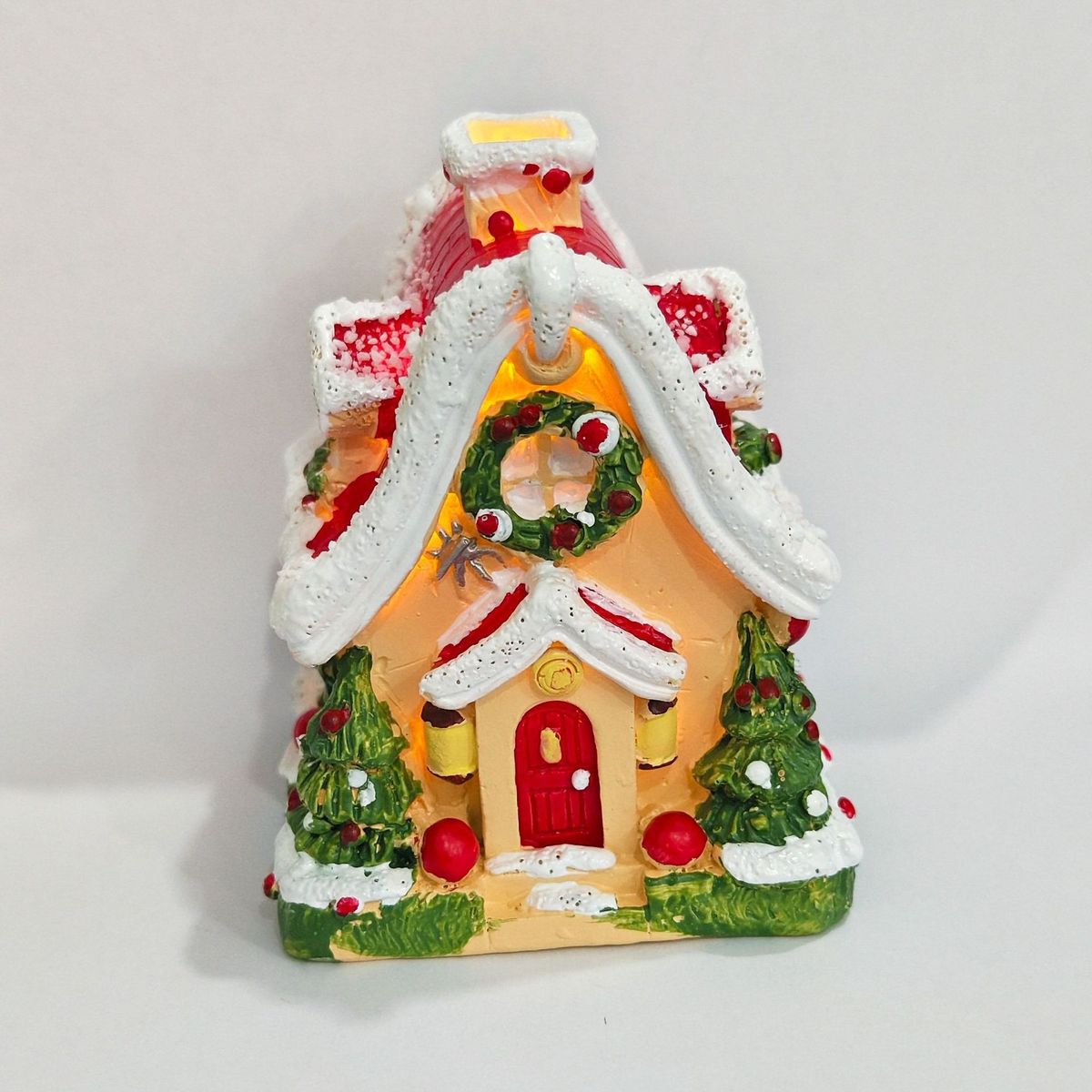 New Snow House Aromatherapy Burner Night Light Home Living Room Christmas Atmosphere Decoration Creative Ornament_voghion.com