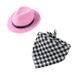 Nuovo set di sciarpa triangolare, accessori per animali domestici, cappello da cowboy occidentale per gatti e cani_voghion.com