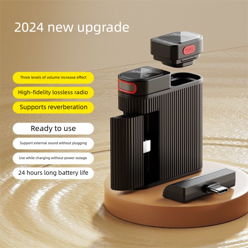 Microfono lavalier wireless di seconda generazione per la registrazione in streaming live per telefoni cellulari con riduzione del rumore_voghion.com