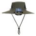 Cappello con ventola solare e vento forte, ricaricabile, a tesa larga, per bambini, ragazze, tempo libero, cappello da sole sottile per ragazzi_voghion.com