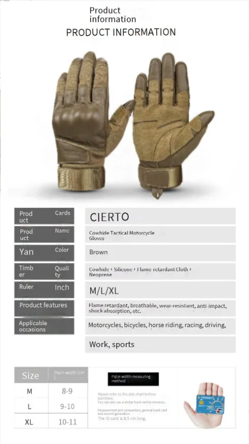 Riteņbraukšanas cimdi āra braukšanai motociklam trieciena absorbcija liesmu slāpējošs cietais apvalks pret sadursmi pret krišanu, taktiskie cimdi_voghion.com