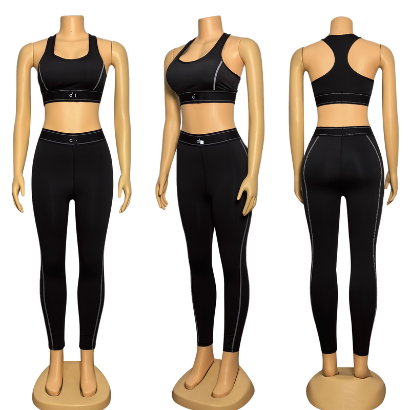 Nova carta Moda Yoga Esportes e Lazer Conjunto de duas peças_voghion.com