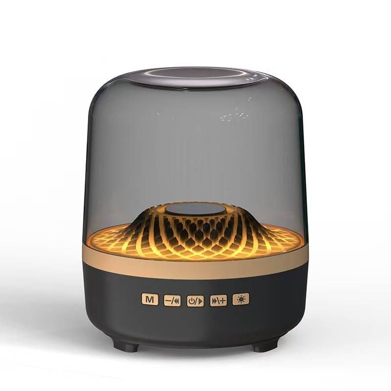 Portable Speakers New Harman Desktop Subwoofer Glass 5th Generation Bluetooth Speaker GLASS Black Gold Collection Speaker_voghion.com