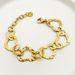 Hip-Hop Modern Simple Style Heart Shape 304 Stainless Steel 14K Gold Plated Bracelets In Bulk_voghion.com