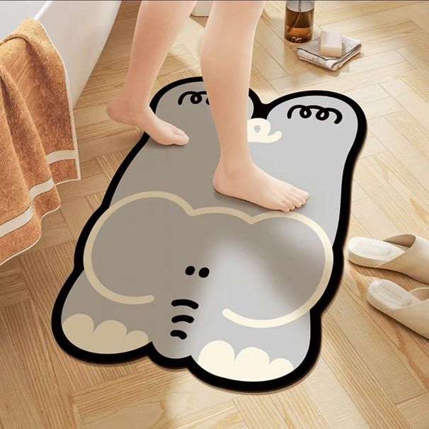 Alfombra de barro de diatomeas para el hogar, estilo ins, dopamina, para decoración de animales pequeños, para puerta de entrada de baño, antideslizante_voghion.com