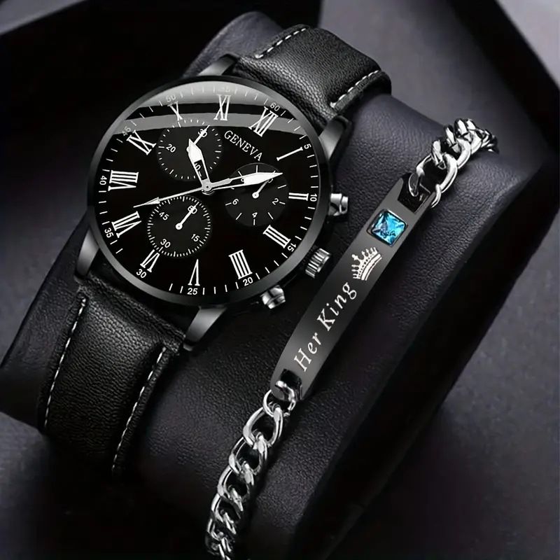 Men's Watches Men's Leather Belt Watch Men's Simple Business Watch Men's Suit Men's One Piece Dropshipping_voghion.com