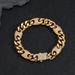 Hip Hop Street Rap Cuban Chain Pig Nose Micro Inlaid Zircon Texture Light Bracelet Necklace Set_voghion.com