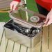 Stoviglie in acciaio inossidabile 304 per esterni, attrezzatura da campeggio, set regalo, picnic portatile da viaggio_voghion.com