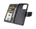 For 16 Pro Case, Hanman Wallet Leather Flip Magnetic Stand Case Cover (Black)_voghion.com
