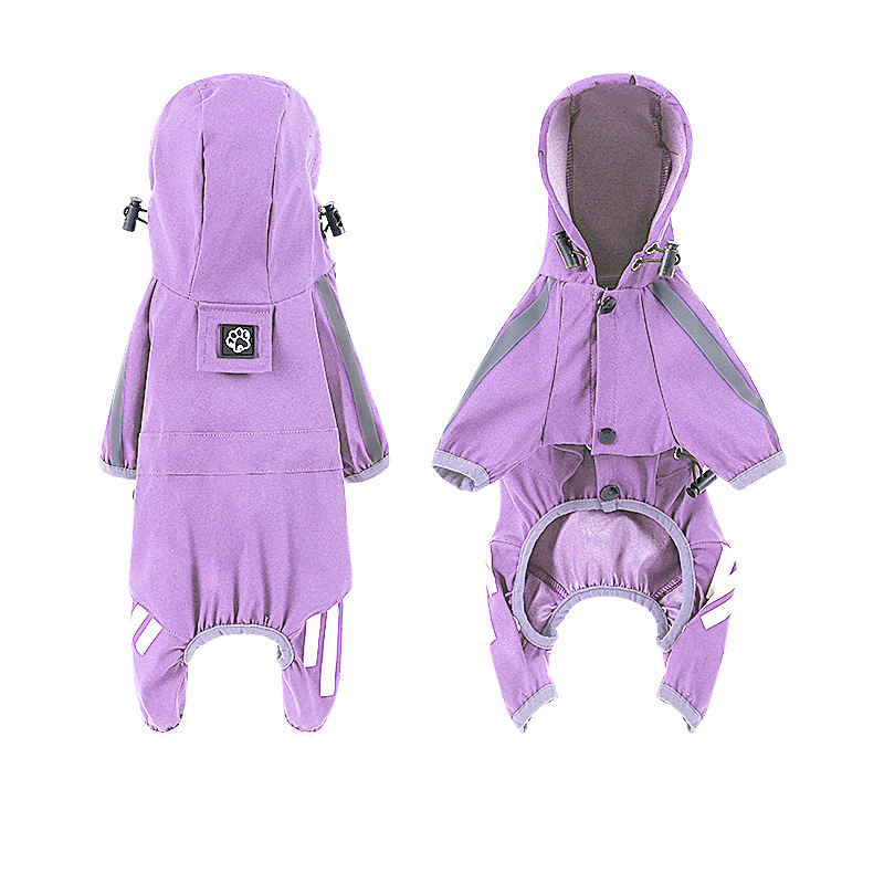 Pet Products Pet supplies dog clothing raincoat pet clothes autumn and winter warm windproof small dog raincoat pet jacket_voghion.com