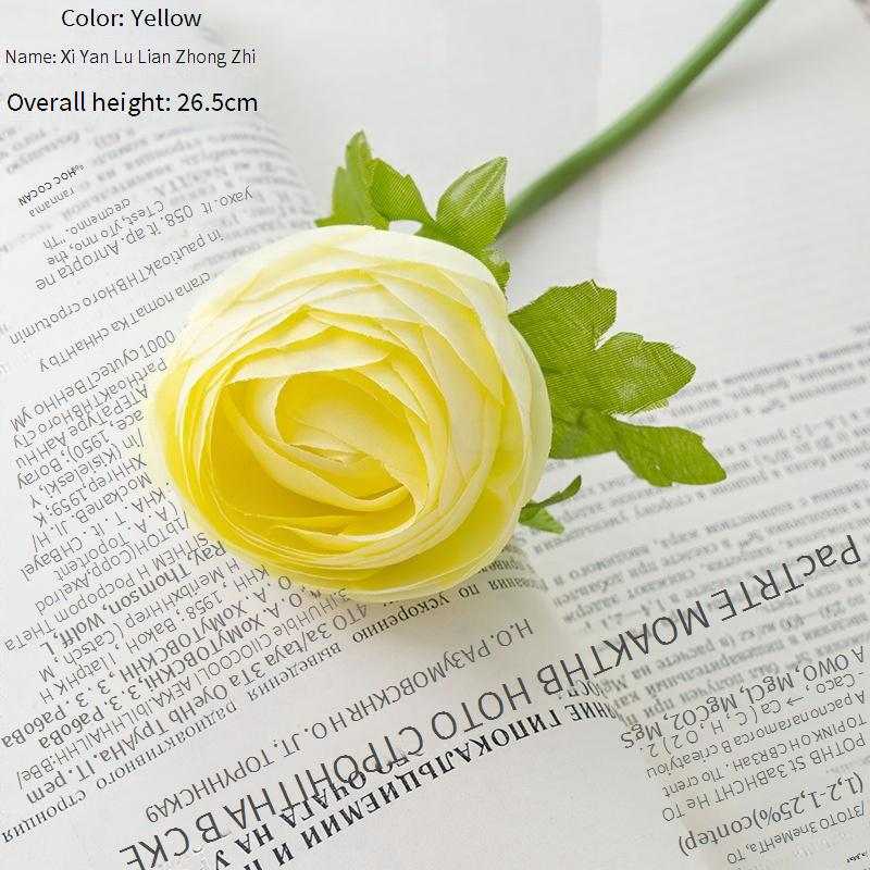 Artificial Decorations Medium Branch Artificial Flower Home Decoration Bouquet Rose Wall Artificial Flower_voghion.com