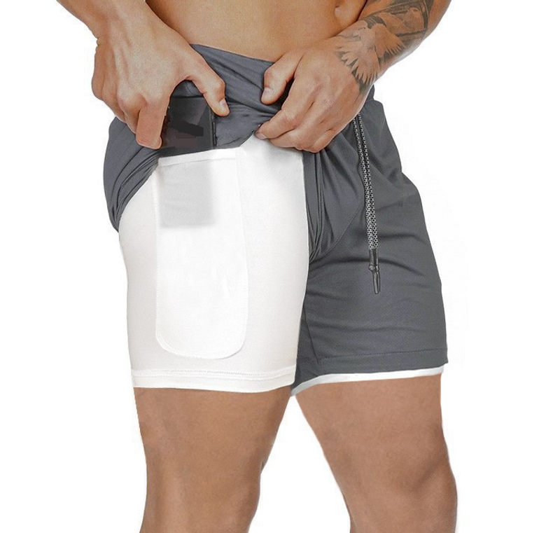Men's Active Jogger Pants - Lightweight & Stretchy For Gym Running & Casual Wear (Breathable Fabric Black/Gray)​​_voghion.com
