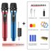2000mAh UHF Dual Handheld Mic Rechargeable Wireless Microphone Set With Rechargeable Receiver For Karaoke Wedding Party_voghion.com