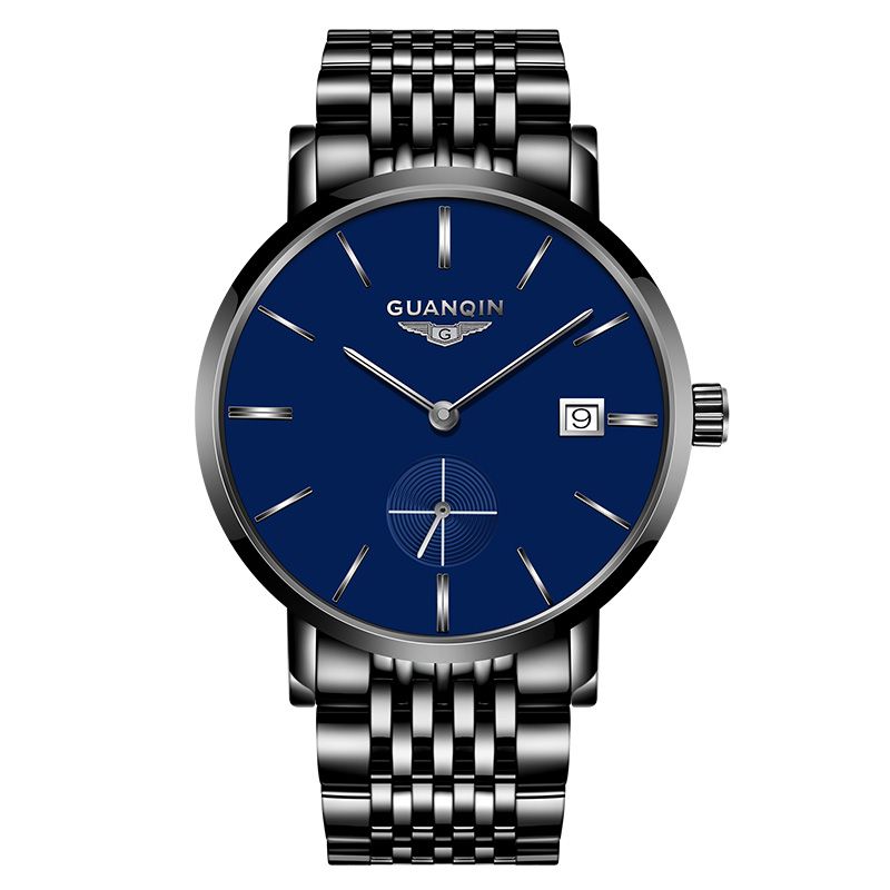 GUANQIN Für Herren Uhr Business Automatische SS316 Stahl Armbanduhr Datum Mechanische Uhr Saphir Kristall Männlich Relogio Masculino_voghion.com