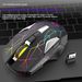 Mouse da gioco wireless X18 ricaricabile con sensore ottico retroilluminato RGB arcobaleno e mouse da gioco ergonomici a 3 DPI per Windows Mac_voghion.com