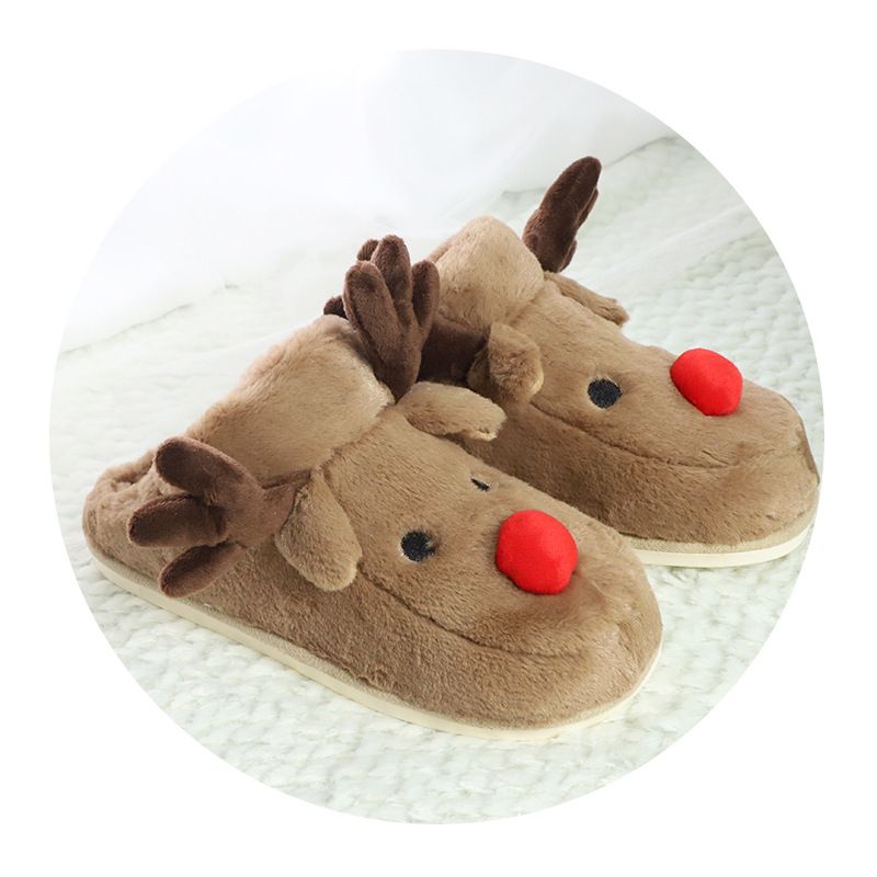 Damen Herren Fleece Open-Toe Closed-Toe Winter Schlafzimmer Weiche Thermo-Maschinenwaschbare Indoor-Schuhe Hausschuhe_voghion.com