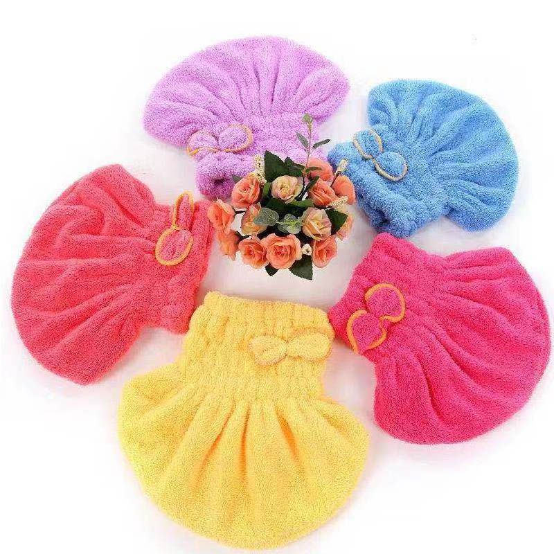 New Rabbit Ear Quick-Dry Towel Cap, Absorbent, Soft, Comfortable, Thickened, Cute Style, Quick-Drying Hair Wrap For_voghion.com