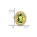 10k Oval Peridot Chain Slide_voghion.com
