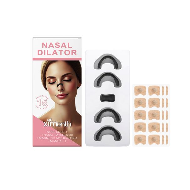 XIMONTH Set per la cura del naso Delicato per la cura quotidiana Cerotto per il naso confortevole Set per la cura del corpo e del sonno notturno_voghion.com