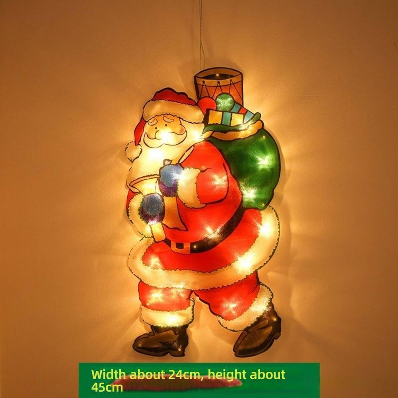 Weihnachtslichterkette mit Weihnachtsmann und Schneemann – Dekorative Lichterkette für drinnen und draußen, ideal für Weihnachtsbaum, Zuhause und Partys_voghion.com