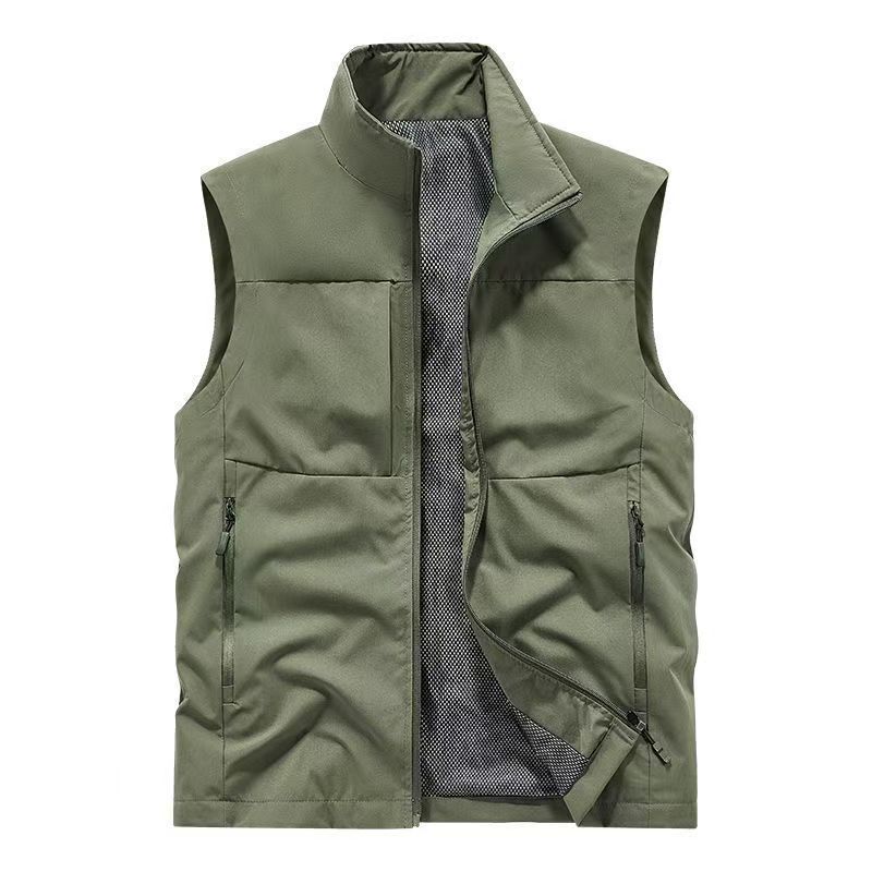 Sports Vest, Running Vest, Zipper Jacket, Skin Friendly And Comfortable, Practical And Durable, Suitable For Spring And Summer,
_voghion.com