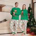 Festive Gingerbread Family Matching Pajama Set - Long Sleeve Christmas PJs With Letter Print & Cute Patterns - Cozy Holiday Sleepwear_voghion.com