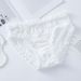 Abbigliamento femminile Mutandine Lolita da donna, pizzo a stella avvolto sui fianchi a vita media, slip per studenti in stile giapponese, mutandine comode e senza cuciture_voghion.com