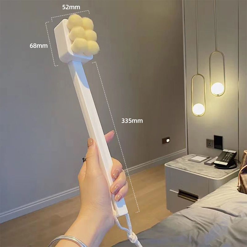 Bathing Long Handle Soft Bristles Non-irritating To Skin Women's Bath Scrubbing Towel Back Scrubber Body Brush_voghion.com