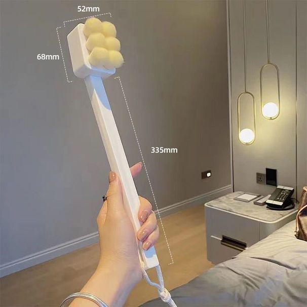 Bathing Long Handle Soft Bristles Non-irritating To Skin Women's Bath Scrubbing Towel Back Scrubber Body Brush_voghion.com