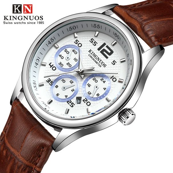 High End Three Eye Six Pin Men's Luminous Watch, Single Calendar Waterproof Watch, Foreign Trade Watch_voghion.com