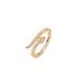 Women's Jewelry Pictographic Golden Snake Ring Light Luxury High End Snake Opening Ring Versatile Index Finger Ring_voghion.com