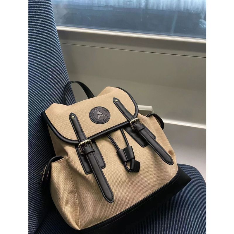New high-capacity canvas bag autumn winter , niche design, student backpack for class, casual and versatile handbag_voghion.com