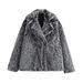 Cappotto in pelliccia sintetica di lusso per donna - Giacca invernale calda e alla moda oversize con collo a scialle, capospalla in peluche morbido ed ecologico_voghion.com