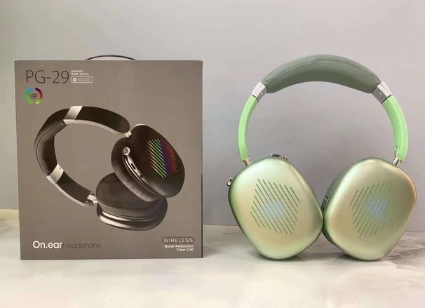 PG-29 nowe słuchawki Bluetooth z oślepiającymi światłami LED i mocnym basem_voghion.com