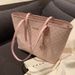 French Little Cherry Blossom Tote For Women 2023 New Commuter Niche Ins Handbag Large Capacity Shoulder Bag_voghion.com